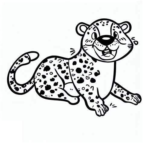 Coloriage Un Gu Pard Qui Court T L Charger Et Imprimer Gratuit Sur