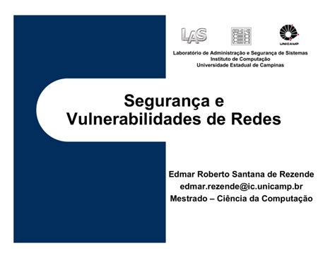 Seguranca Vulnerabilidades Em Redes