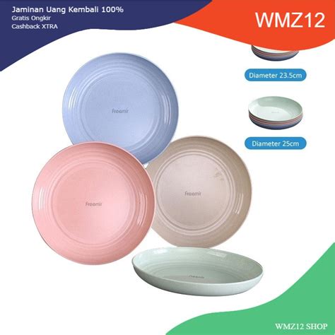 Jual Wmz Freemir Dinner Plate Piring Makan Wheat Straw Warna Warni Set