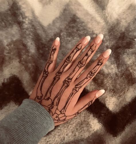 Skeleton Hand Tattoo Skeleton Hand Tattoo Sharpie Tattoos Tattoos