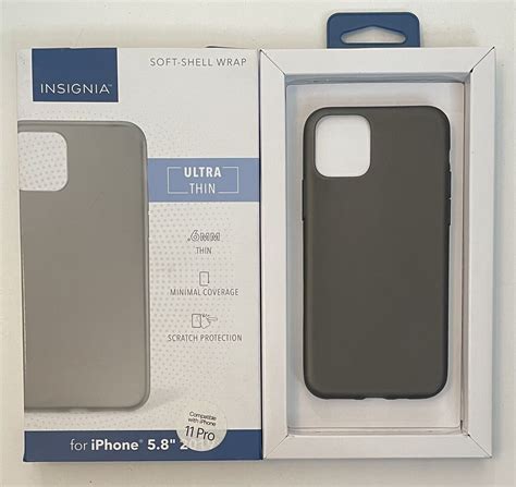 Insignia Soft Shell Ultra Thin Phone Case Iphone Pro Black