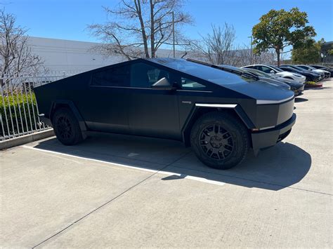 Official Tesla Satin Stealth Black Wrap Color Paint Film Installed Wow