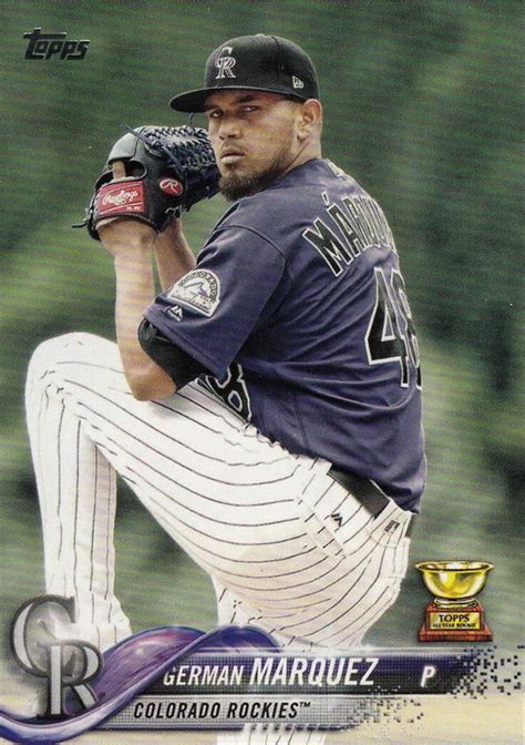 German Marquez Baseball Card Colorado Rockies 2018 Topps All Star