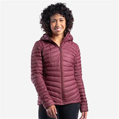 Manteau D Hiver De Duvet Femme Mt Rouge Bourgogne Fonc