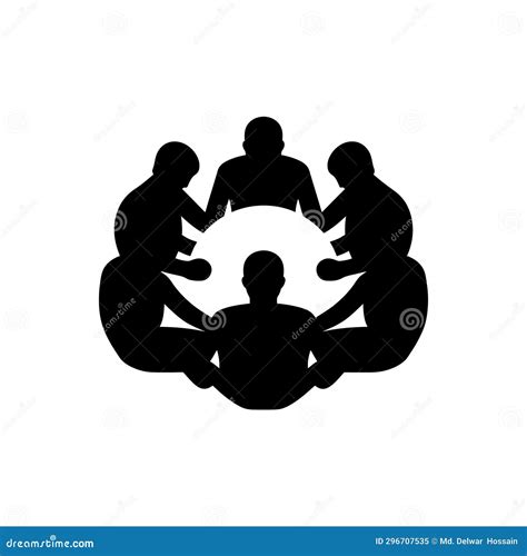 Team Huddle Icon stock vector. Illustration of sports - 296707535