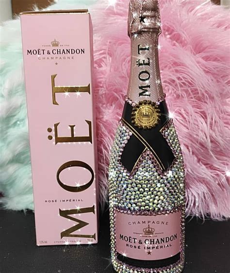 Botella Decorada Con Cristales Bling Bottles Glitter Champagne