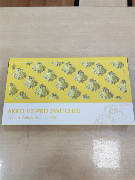 Akko V Pro Cream Yellow Pro Pin Linear Switches One Box Pcs