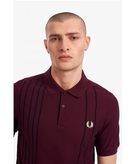 Fred Perry Refined Stripe Polo Shirt Wear