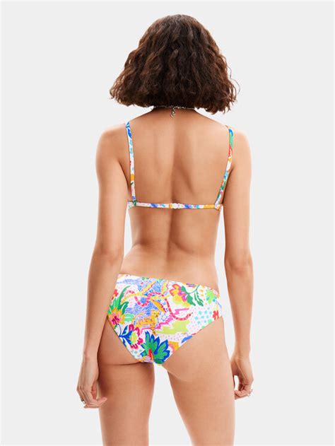 Desigual Góra od bikini Jungle 24SWMK10 Kolorowy Modivo pl