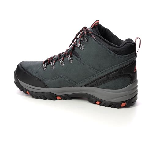 Skechers Relment Pelmo Gry Grey Mens Outdoor Walking Boots 64869