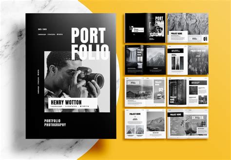 Free InDesign Template Photographer Portfolio Layout Template