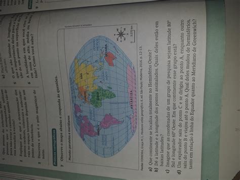 Observe O Mapa Abaixo E Responda As Quest Es A Que Continente Se