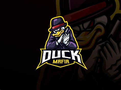 Duck mascot sport logo design 6901800 Vector Art at Vecteezy