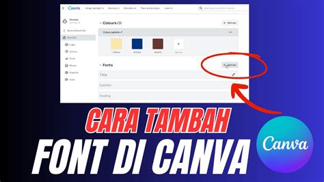 Cara Menambah Font Di Canva Laptop Atau Komputer Youtube