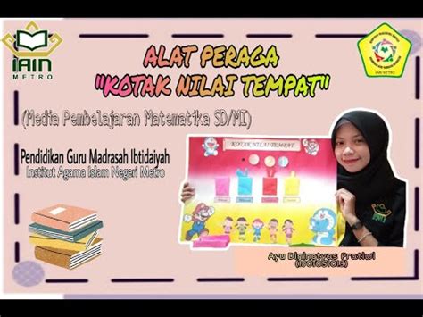 Alat Peraga Kotak Nilai Tempat Untuk Kelas Sd Mi Youtube