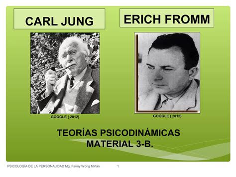 Teorias De La Personalidad Erich Fromm Y Carl Jung Fanny Jem Wong