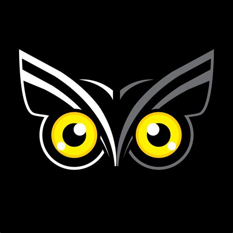 Face Owl Eyes 1938244 Vector Art at Vecteezy