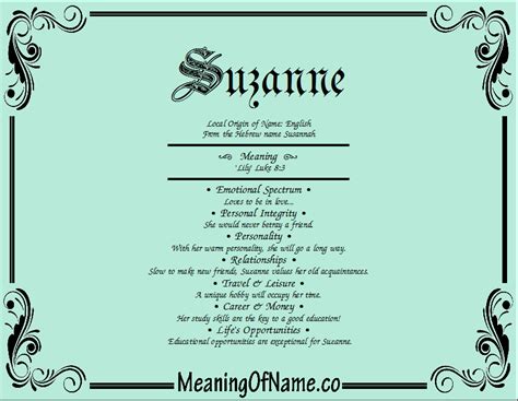 Suzanne Meaning Of Name