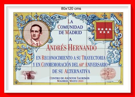 El Maestro Andr S Hernando Tendr Azulejo En Las Ventas Torosenelmundo