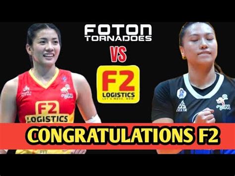 F Logistics Wagi Vs Foton Tornadoes Sa Pvl Invitational Conference