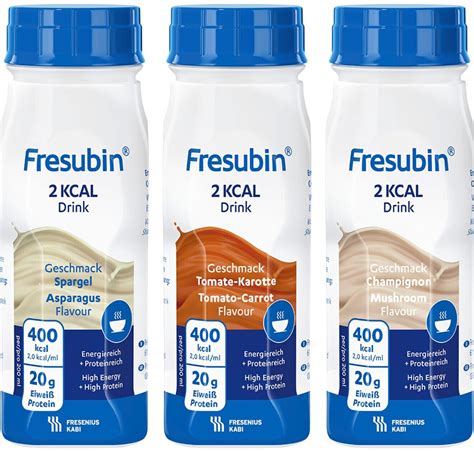 Fresenius Fresubin 2kcal Drink Mischkarton Trinkflasche Herzhaft