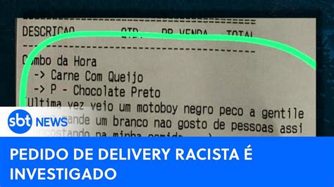 Pol Cia Investiga Caso De Racismo Em Pedido De Comida Por Aplicativo