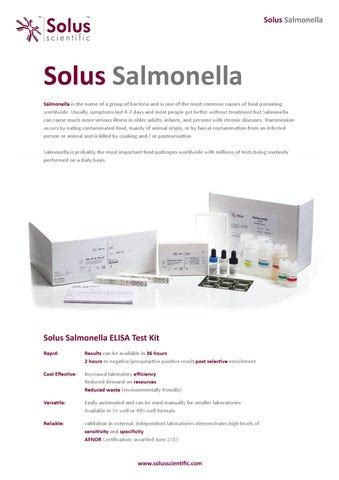 Solus Salmonella ELISA By Solus Scientific Issuu