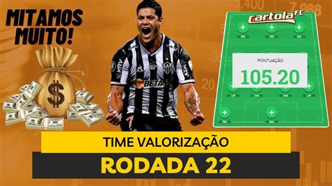 TIME BOM E BARATO VALORIZAÇÃO ESCALAÇÃO RODADA 22 PARA GANHAR