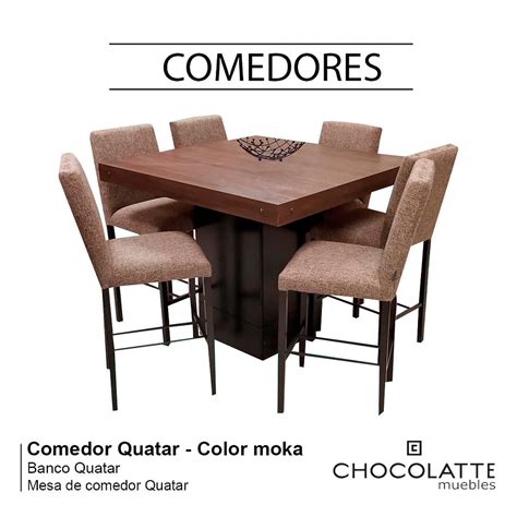 Comedor Quatar Chocolatte Muebles