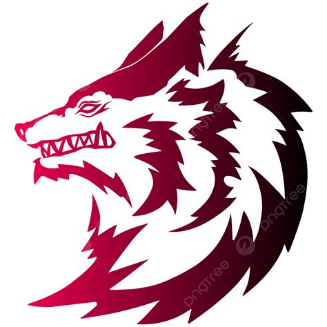 Gaming Team Logo Vector Design Images, Red Wolf Logo For Game Team ...