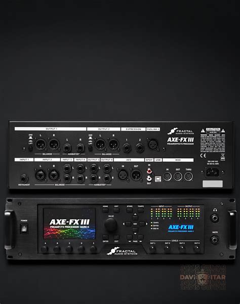 Fractal Axe Fx Iii Turbo Mkii Preamp Fx Processor Davis Guitar