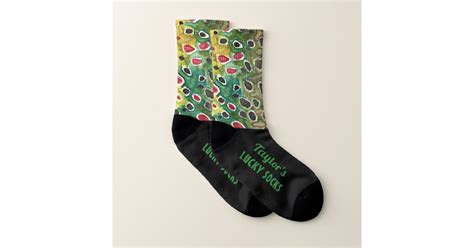 Personalize Lucky Fishing Socks Zazzle