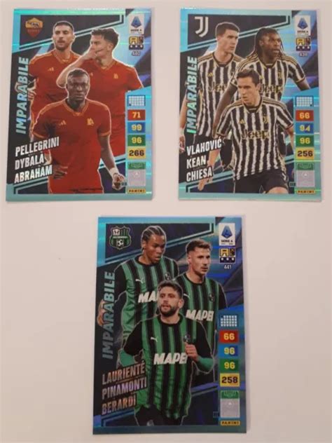 ADRENALYN XL PANINI Calciatori 2023 2024 Lotto 3 Card IMPARABILE