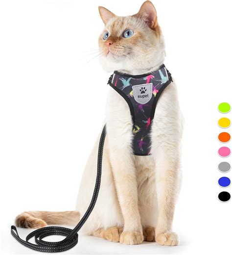 Pet Supplies Supet Cat Harness And Leash Set Stylish Escape Proof Cat