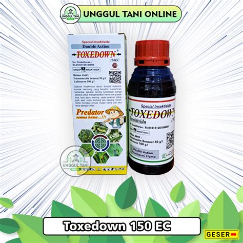 Jual Insektisida TOXEDOWN 150 EC 500 ML Racun Ulat Obat Ulat Grayak