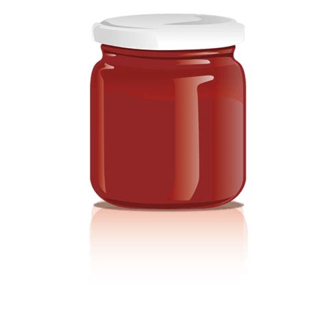 Glass Jam Jar Transparent PNG SVG Vector File