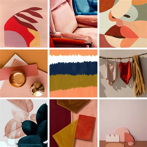 Artsy Client Mood Board Warm Colours Personal Branding The