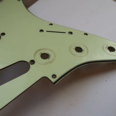 62 Fender Stratocaster Pickguard Relic Aged Strat Late Reverb UK