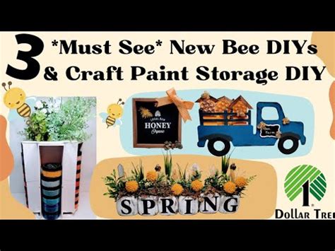 Must See New Bee Dollar Tree Diys Craft Paint Storage Diy