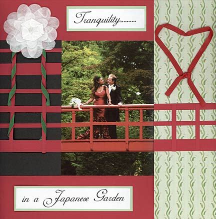 Wedding scrapbook layouts