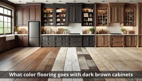 color flooring   dark brown cabinets dark brown