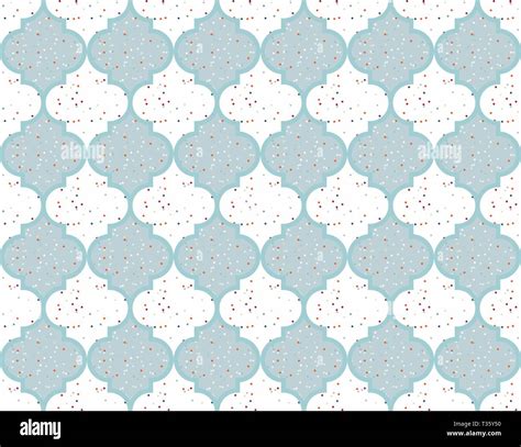 Moroccan Quatrefoil Seamless Pattern Mosaic Ogee Vector Stock Vector