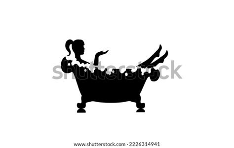 Beautiful Woman Taking Bubble Bath Vector Stock Vector Royalty Free 2226314941 Shutterstock