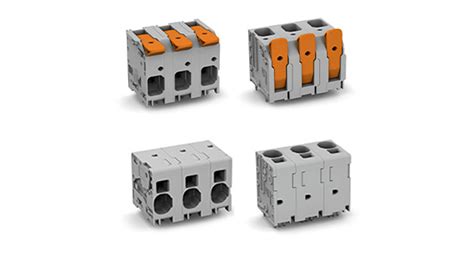 Terminal Blocks With Push In Cage Clamp Connection Technology