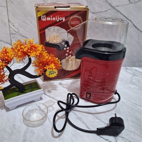 Jual Alat Mesin Pembuat Popcorn Electric Minijoy Maker Hot Air Corn