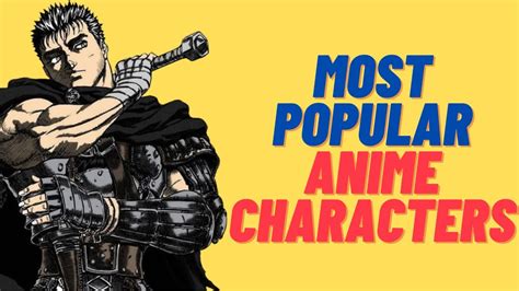 Most Popular Anime Characters According To Myanimelistmal Youtube