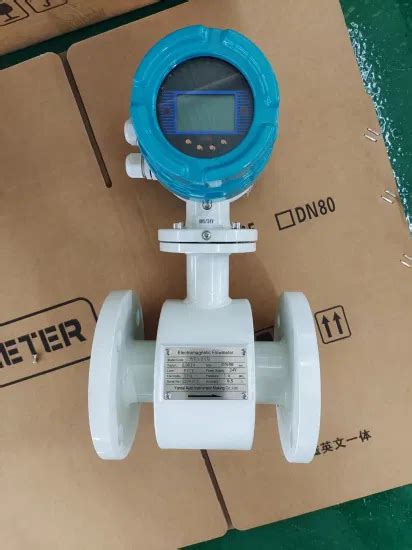 Remote Water Magnetic Flow Meter Electromagnetic Conductive Liquid