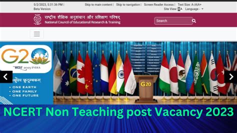 Ncert Non Teaching Post Recruitment For Post