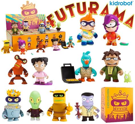 Kidrobot X Futurama Série 2 Mini Figuras Blind Box Futurama Blind