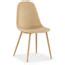 Lot De 4 Chaises Scandinaves Gao Tissu Beige Cdiscount Maison